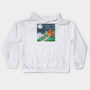 Home by the Cityside Painting Kids Hoodie